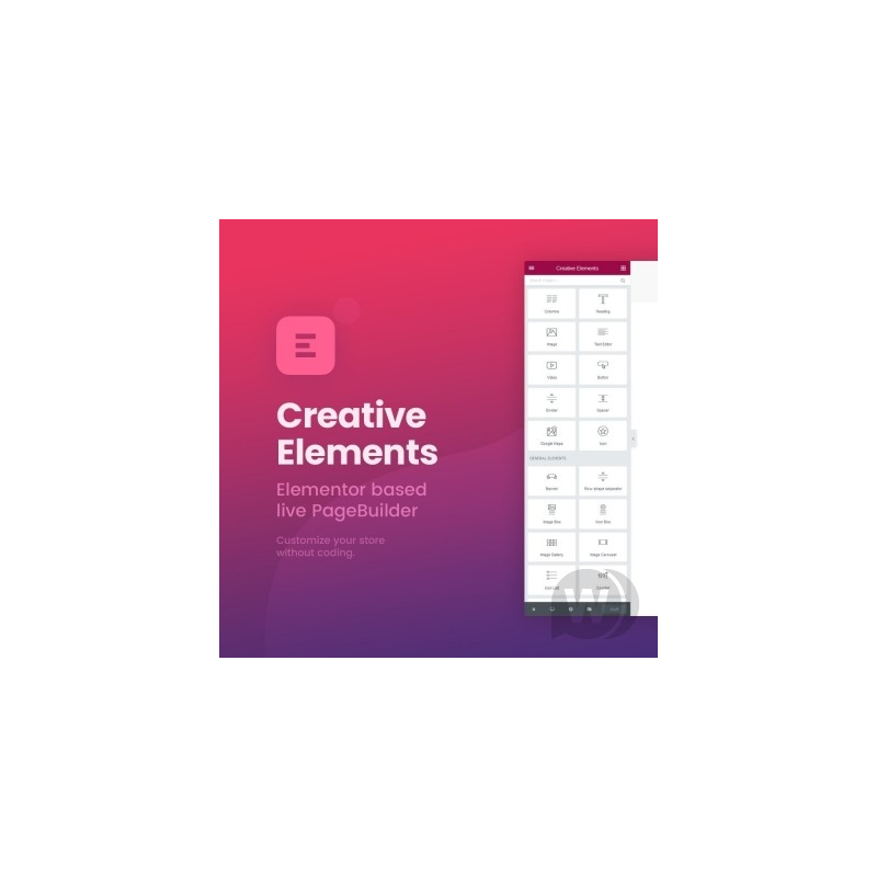 ماژول پرستاشاپ Creative Elements 2.5.6-صفحه ساز قدرتمند