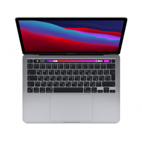مک بوک پرو M1 اپل 13 اینچ رم 8 حافظه 256 مدل MacBook Pro MYD82 2020 همراه با تاچ بار رنگ گری