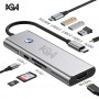 هاب 9 پورت USB-C برند AGW مدل 2410